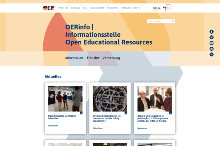 zu OERinfo – Informationsstelle für OER