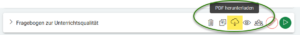 Screenshot: Fragebogen als PDF herunterladen